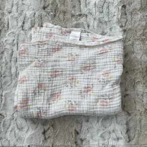 Floral baby swaddle blanket